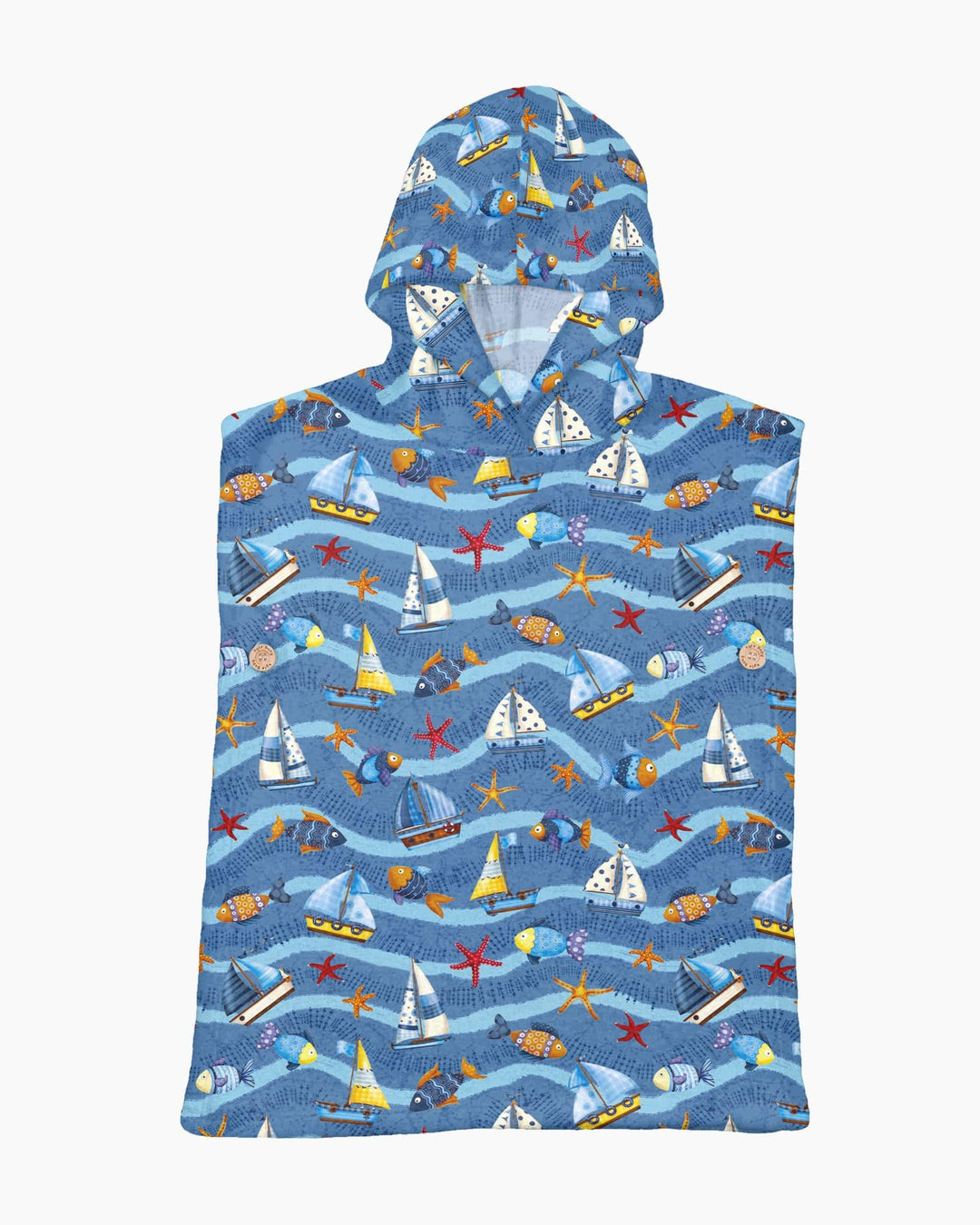 Blue Sail La Vie Family passender Bambus-Badeponcho