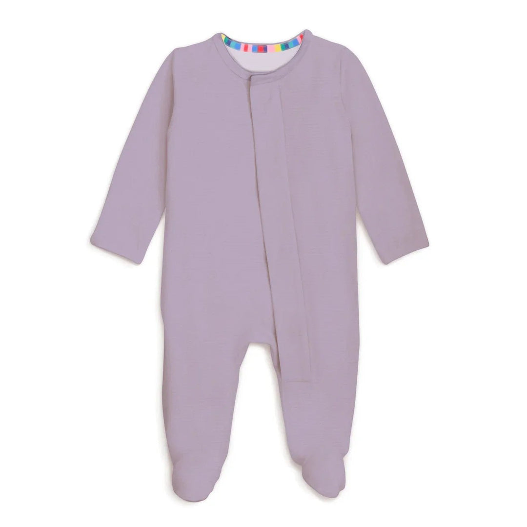 Taro Magnetic Footie Romper , Taro Magnetic Footie Romper - Newborn