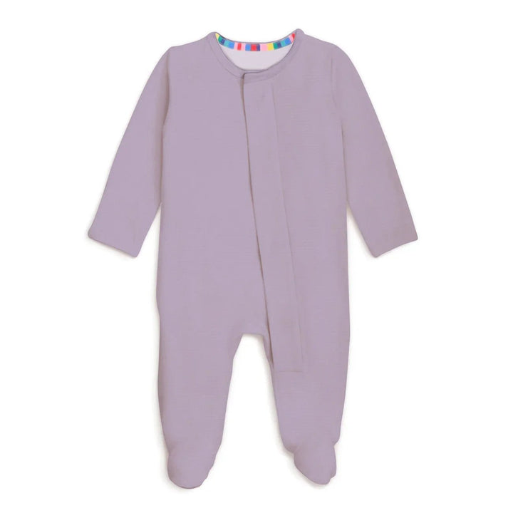 Taro Magnetic Footie Romper , Taro Magnetic Footie Romper - Newborn