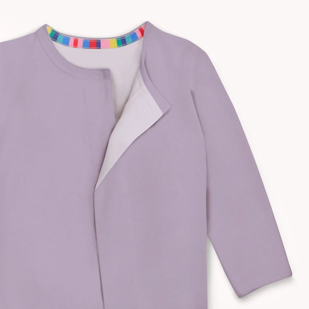 Taro Magnetic Footie Romper , Taro Magnetic Footie Romper - Newborn