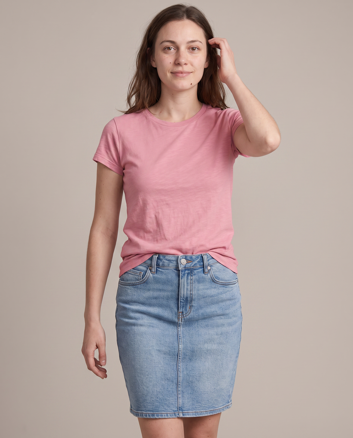 Solid Color Bamboo Women T-Shirt