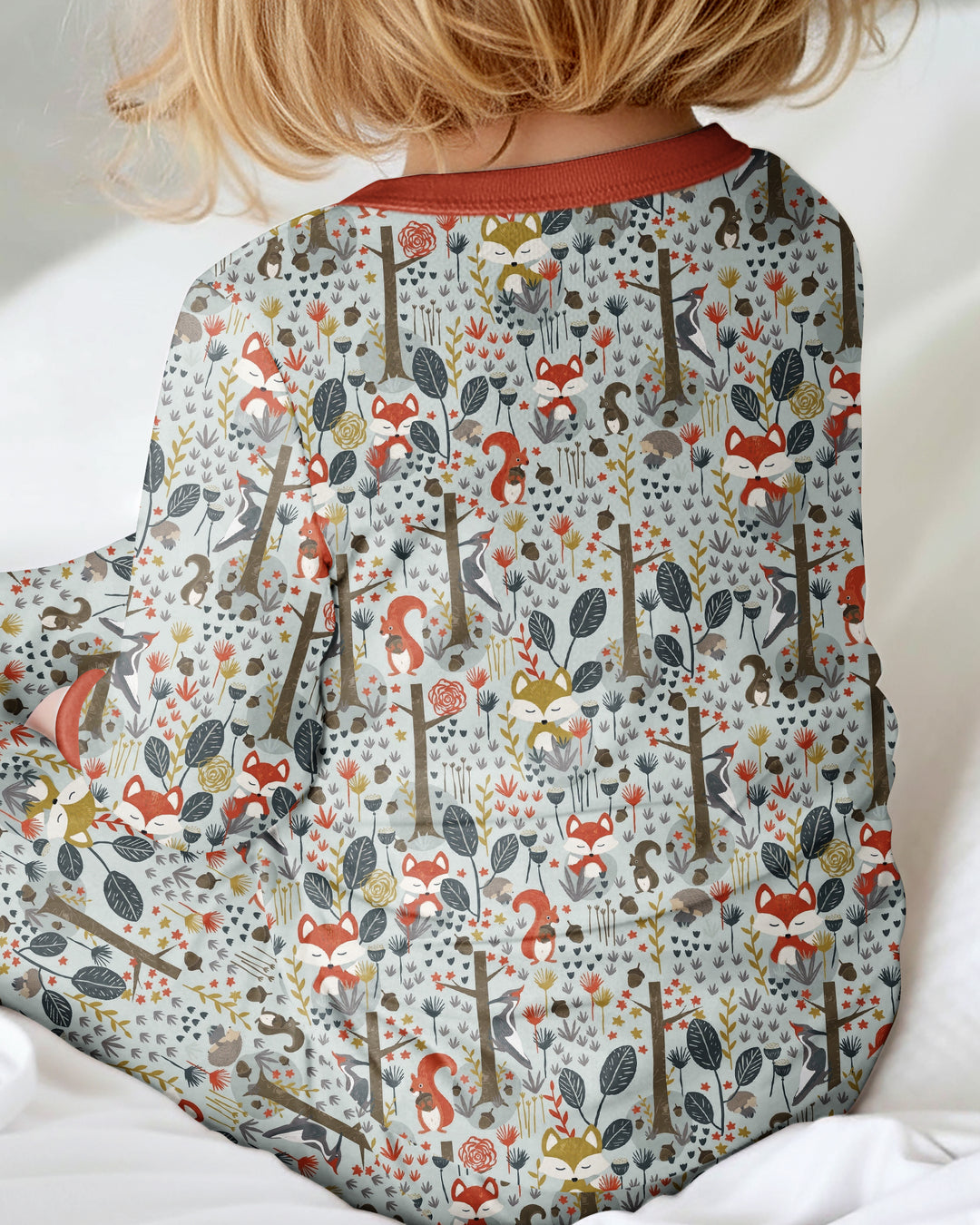 Rustic Woodland Foxes Bamboo Convertible Zippy