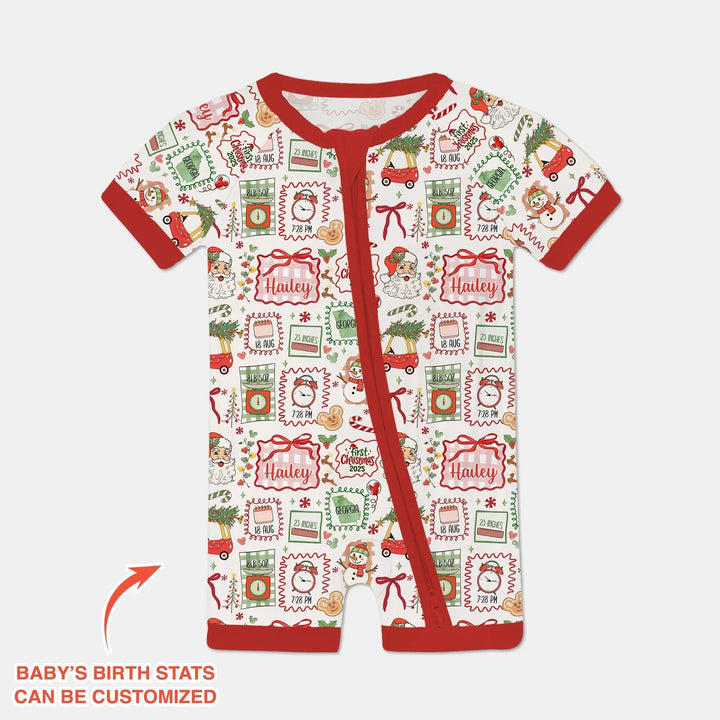 The Little Retro Dreamer First Christmas 2025 Shorty Zippy , The Little Retro Dreamer First Christmas 2025 Shorty Zippy - 0-3M