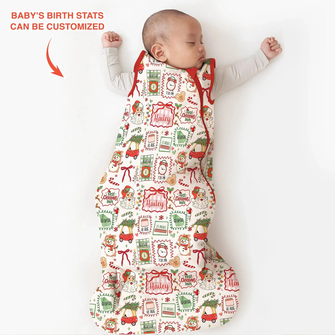 The Little Retro Dreamer First Christmas 2025 Sleep Bag - Zumbamboo
