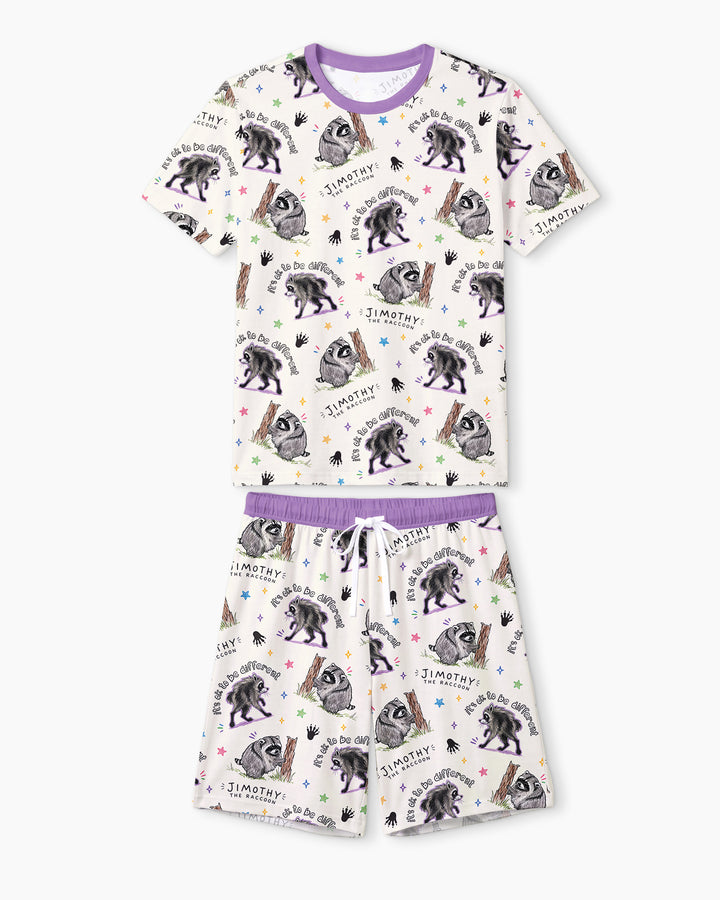 It's Okay to be Jimothy Bamboo Men Short Sleeve Short Pajama Set