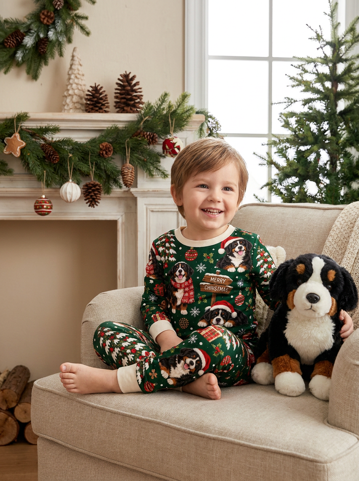 Puppy Carol Bamboo Two Piece Long Sleeve Pajama Set