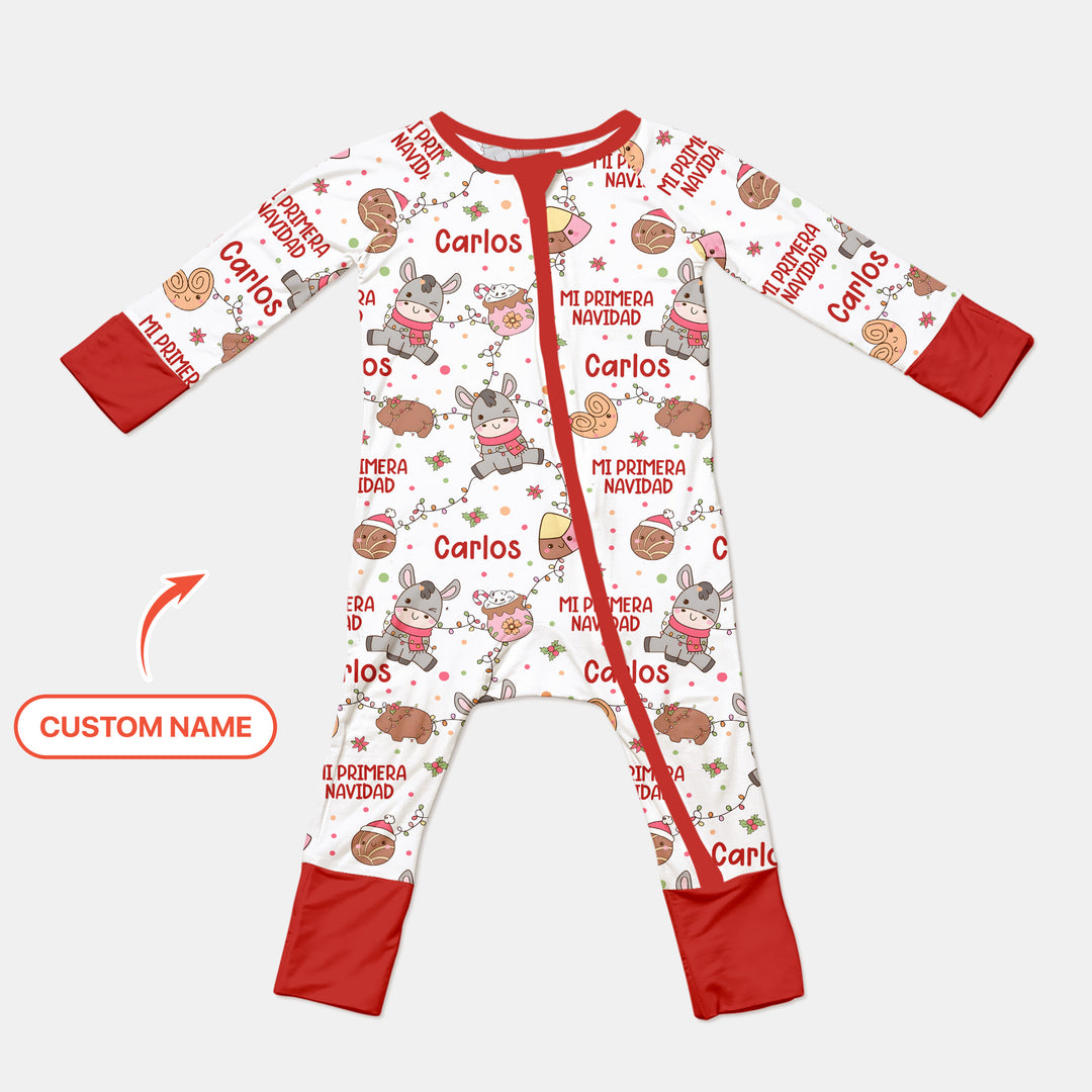 Mi Primera Navidad Custom Name Convertible Zippy , Mi Primera Navidad Custom Name Convertible Zippy - 0-3M
