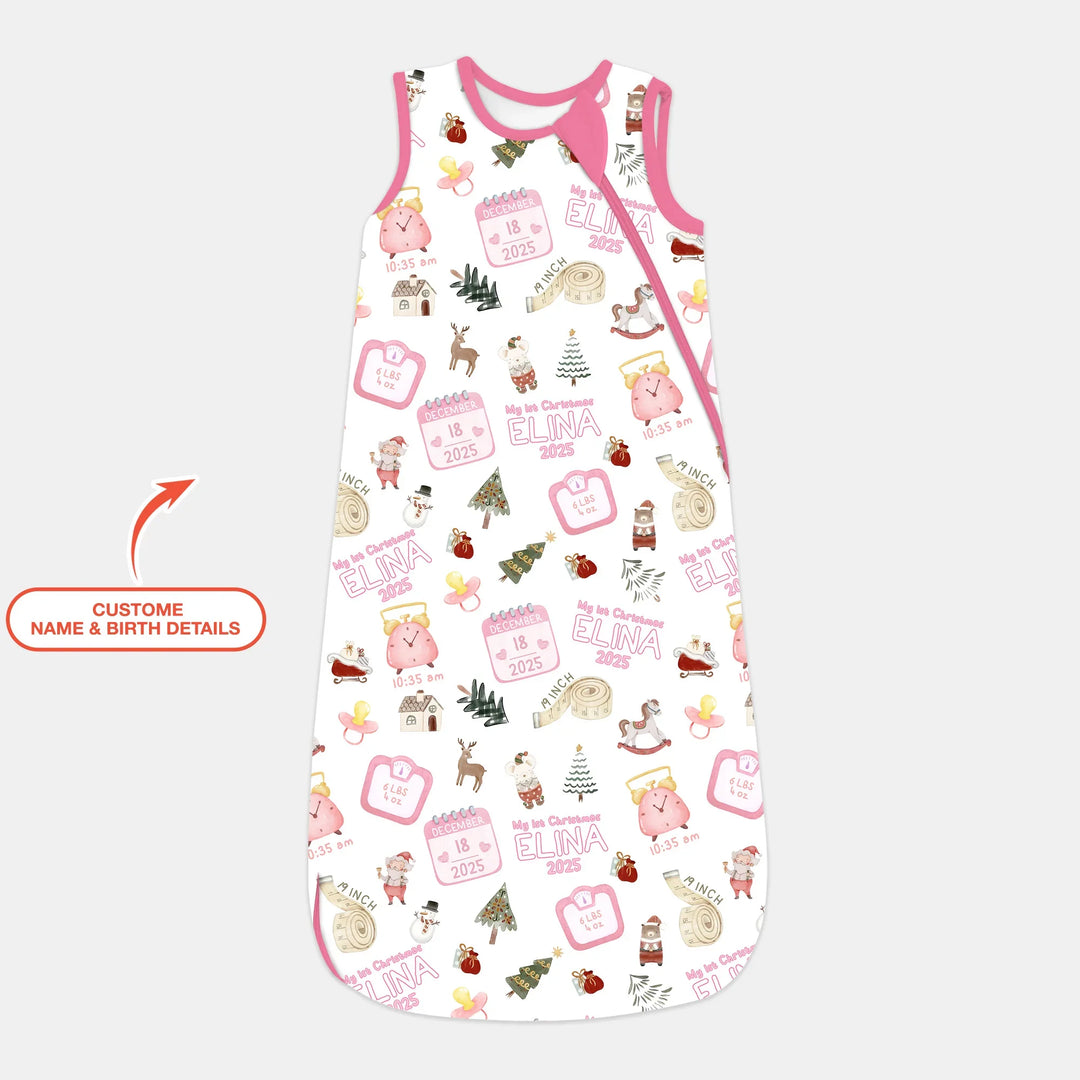 Personalized Baby's First Christmas Sleep Bag