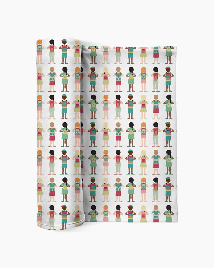 Little Friends Everywhere swaddle blanket