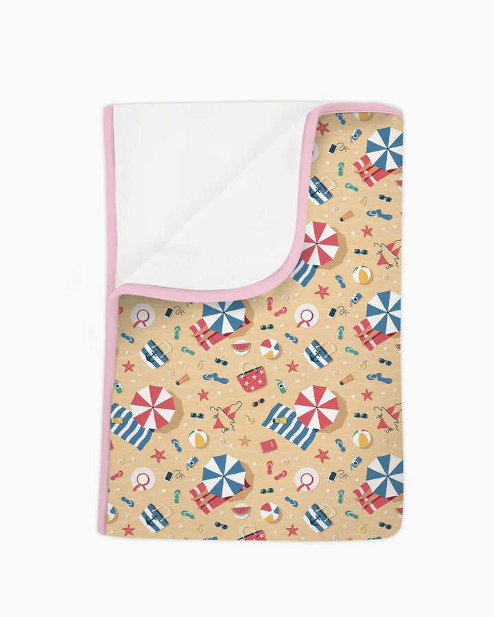 Sunny Beach Day Essentials Bamboo Blanket