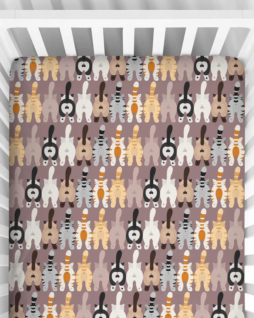 Cheeky Tails Bamboo Fitted Crib Sheet