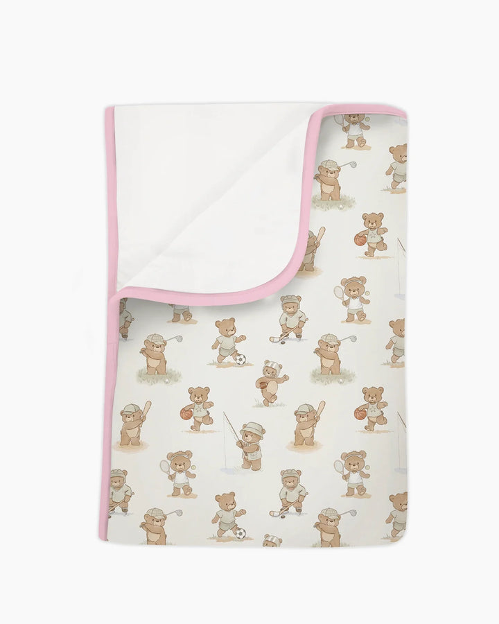 Teddy Team Spirit Bamboo Blanket