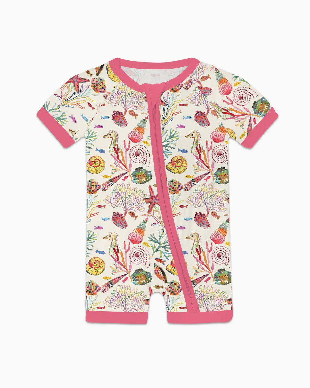 Tropical Reef Whimsy Bamboo Shorty Zippy