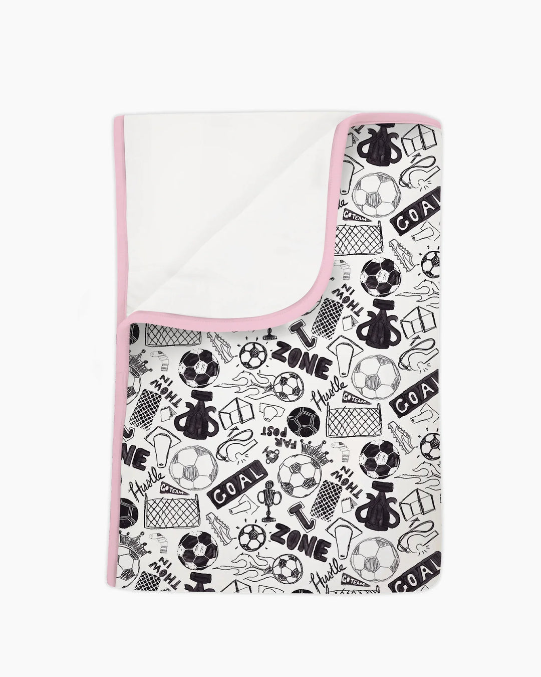 Soccer Doodle Bamboo Blanket