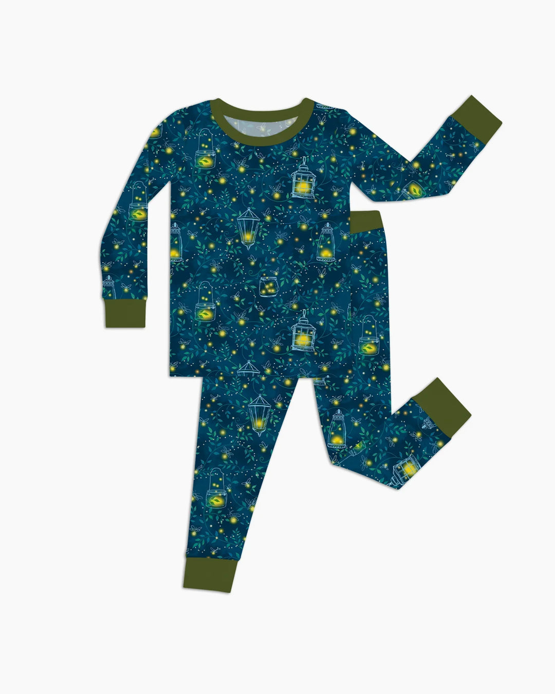 Firefly Lantern Night Bamboo Two Piece Long Sleeve Pajama Set