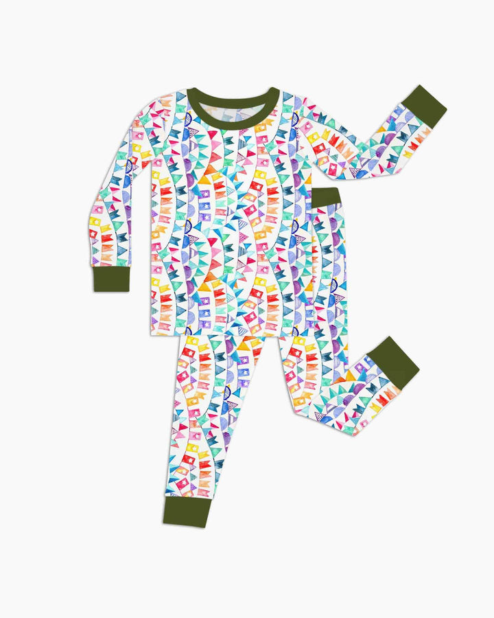 Conjunto de pijama de dos piezas de bambú con mangas largas, plantilla PERSONALIZADA