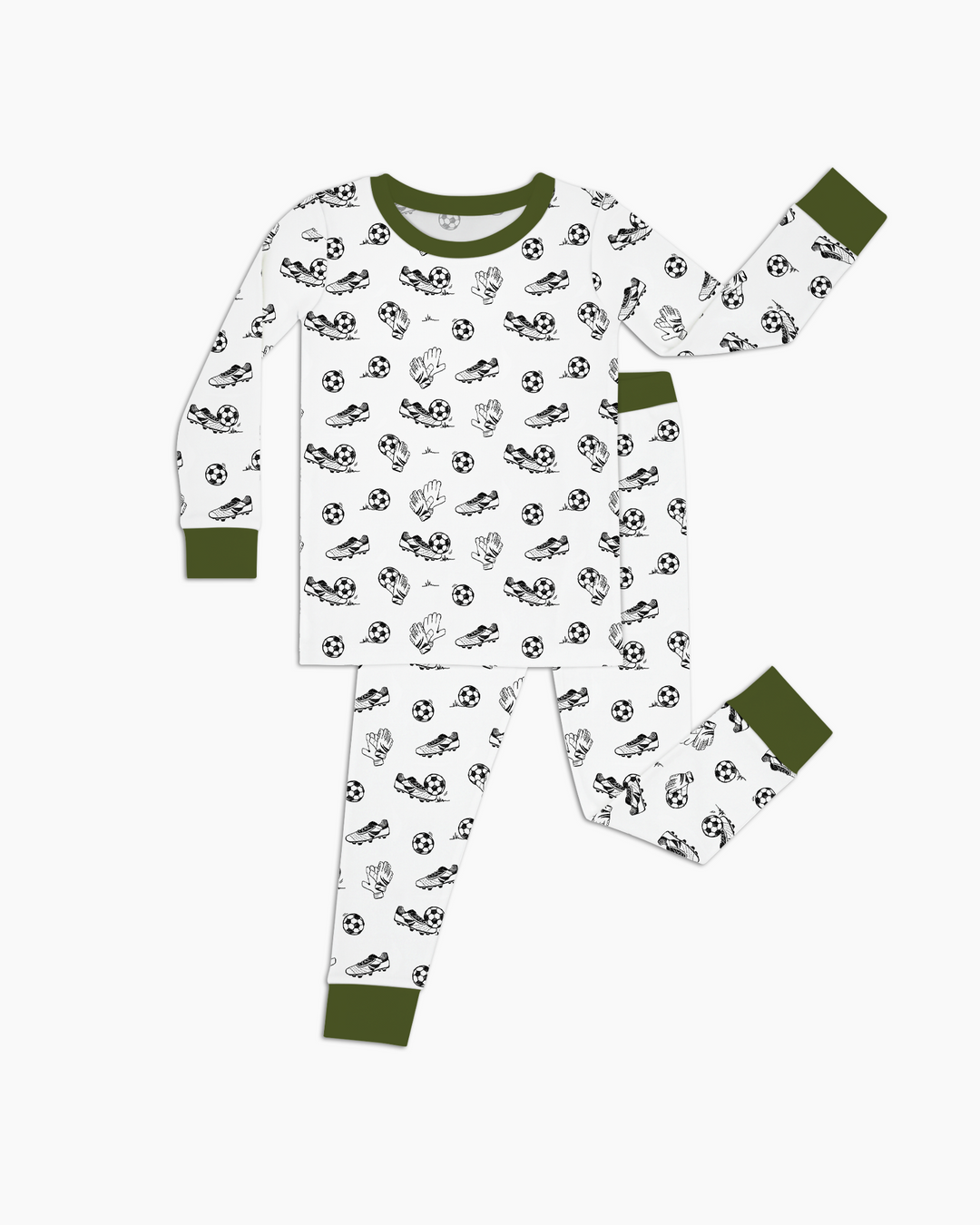 Future Soccer Champion Bamboo Two Piece Long Sleeve Pajama Set