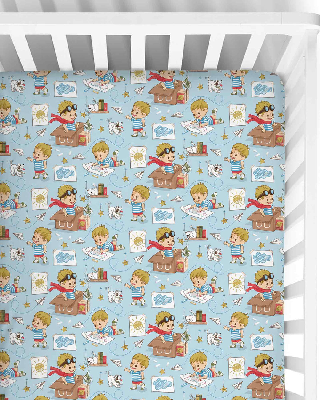 Vorlage: Maßgeschneidertes Spannbettlaken für Babybett (Bambus)