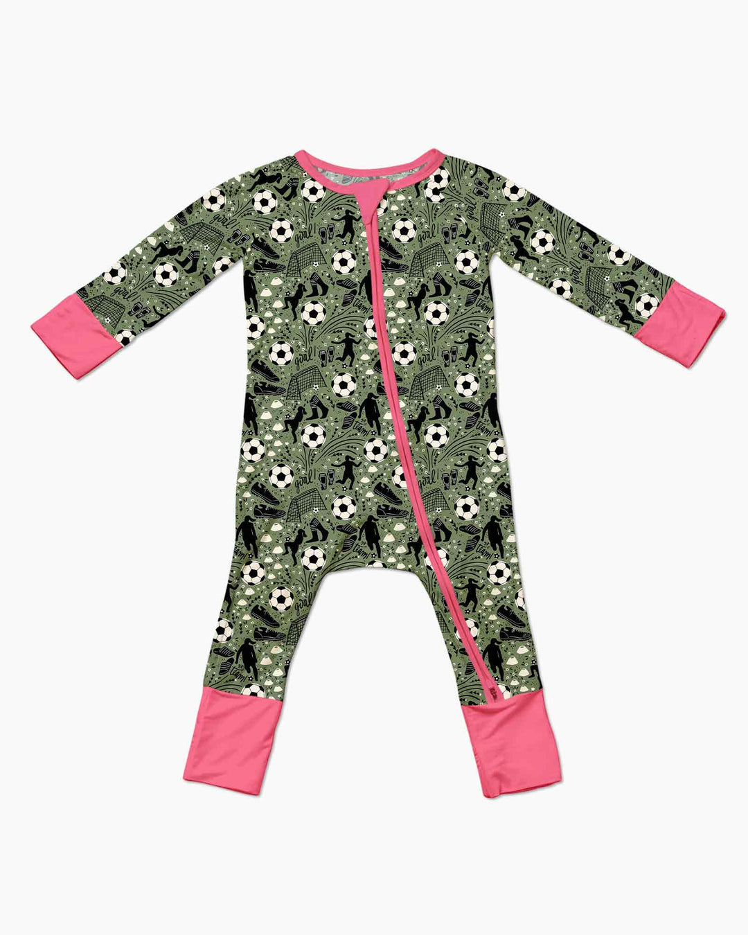 Sage Green Soccer Dreams Bamboo Convertible Zippy