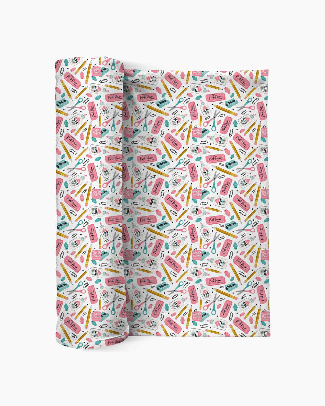 Pink Power School Supplies swaddle blanket