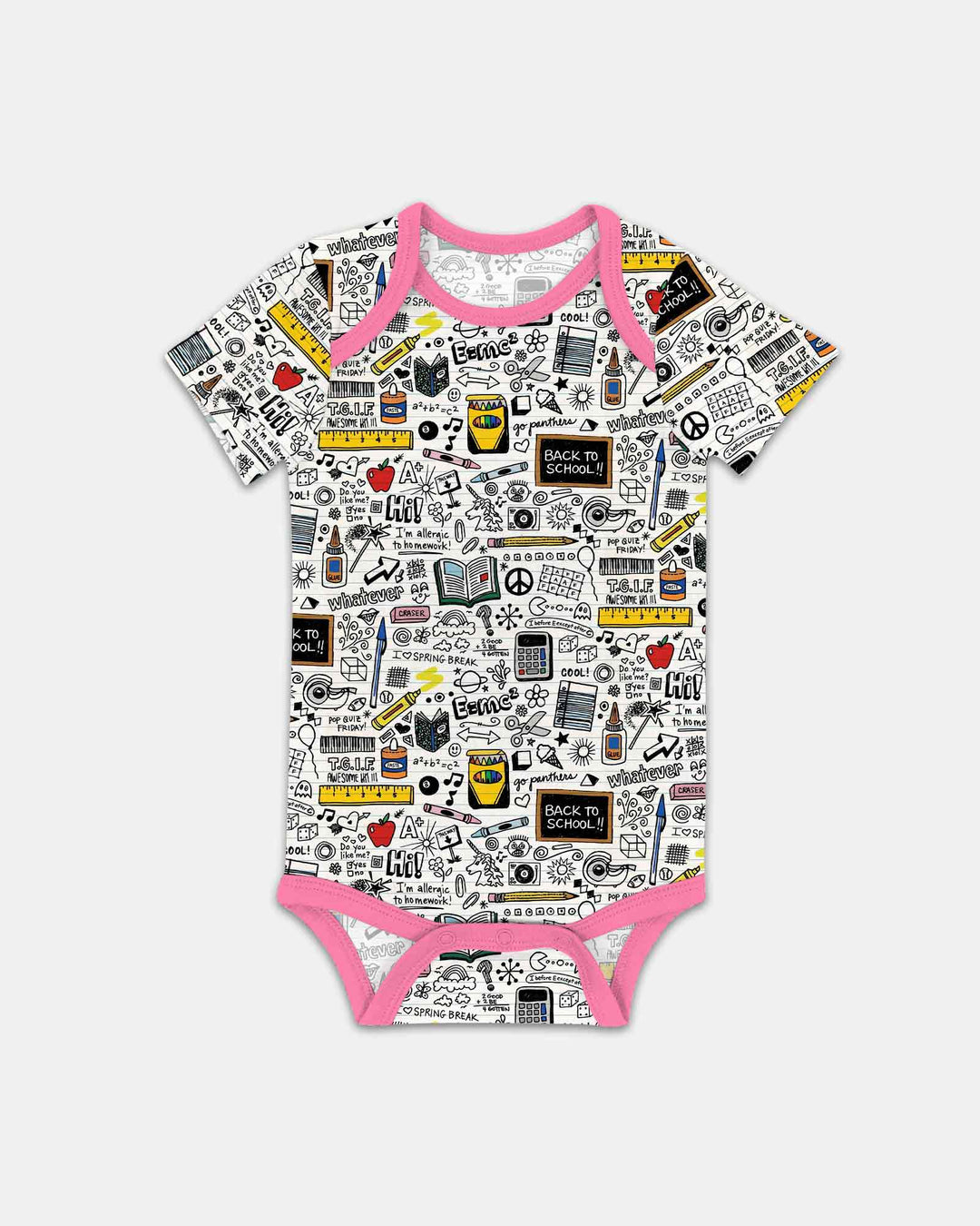 School Days Doodles Bamboo Bodysuit