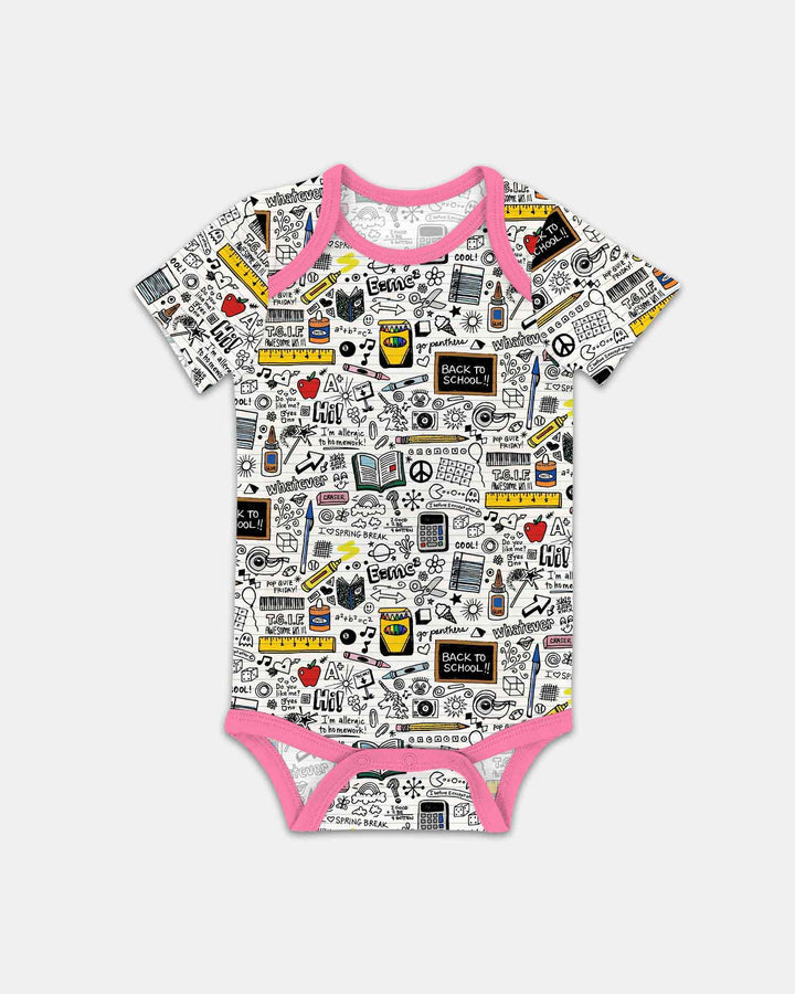 School Days Doodles Bamboo Bodysuit
