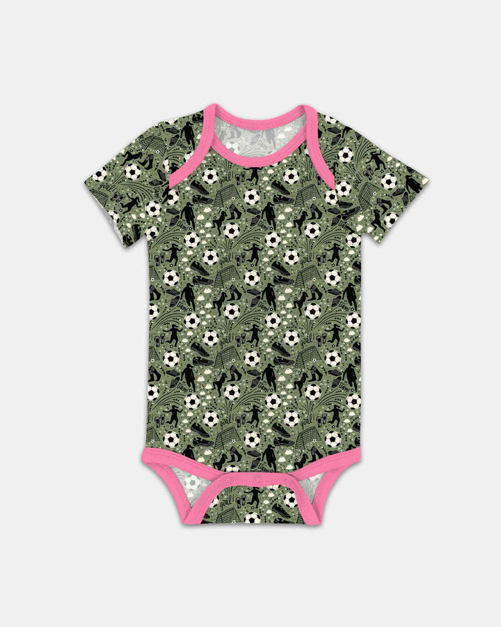 Sage Green Soccer Dreams Bamboo Bodysuit