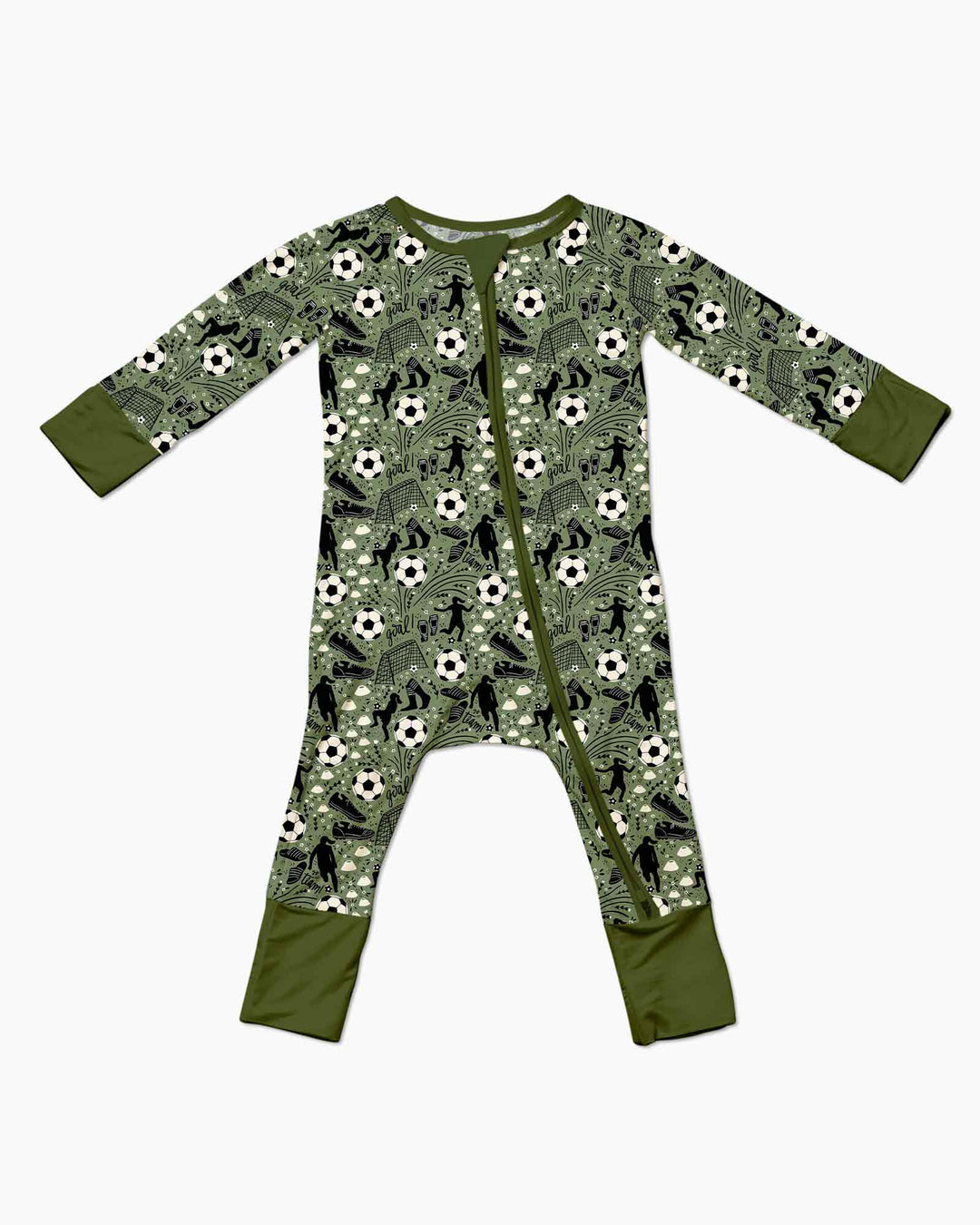 Sage Green Soccer Dreams Bamboo Convertible Zippy