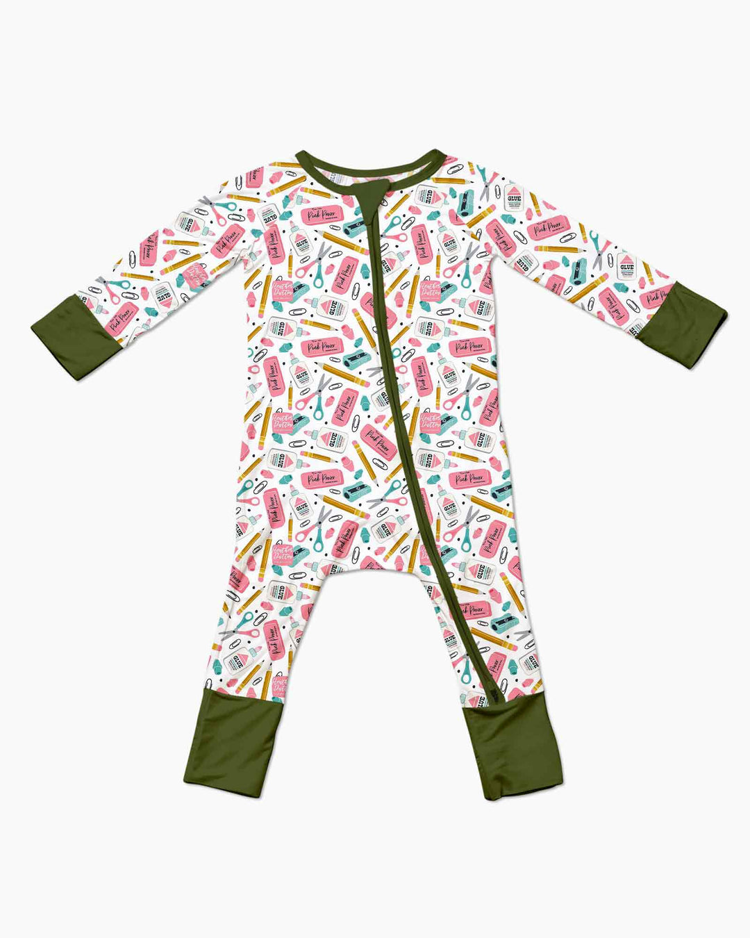 Pink Power School Supplies Bamboo Convertible Zippy