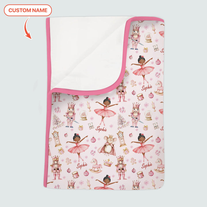 Custom Character "Ballerina Nutcracker Fairytale" Toddler Blanket