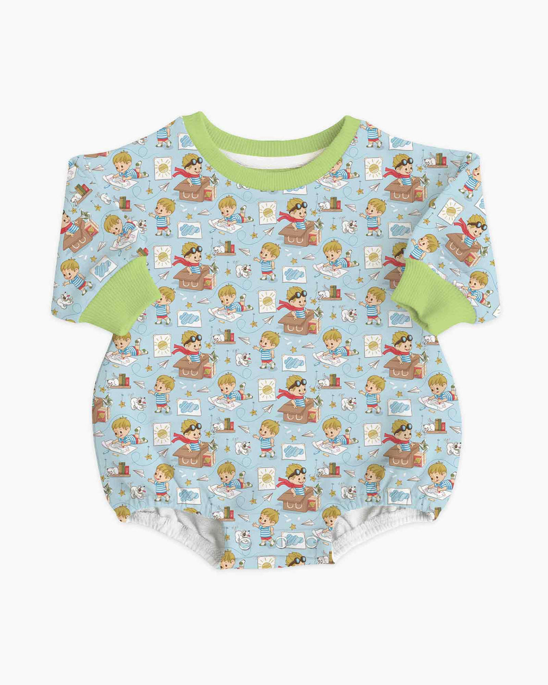 Gerippte Babykleidung mit individuellem Foto - Weich &amp; Skizzenhaft