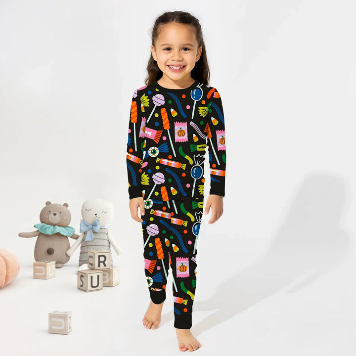 Trick or Treats Two Piece Long Sleeve Pajama Set - Zumbamboo