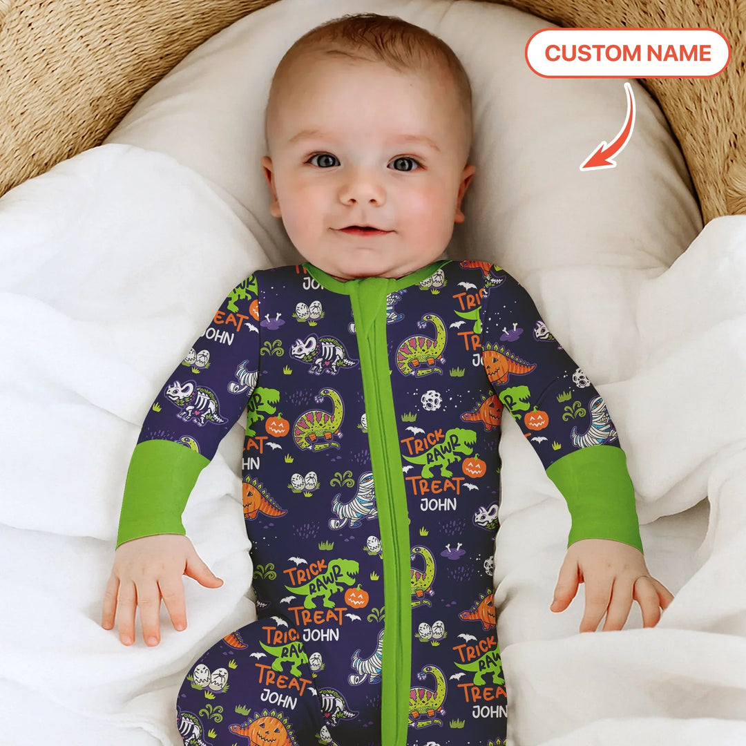 Trick Rawr Treat Custom Name Convertible Zippy - Zumbamboo