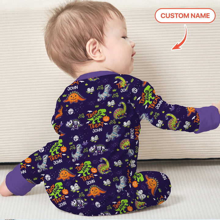 Trick Rawr Treat Custom Name Convertible Zippy - Zumbamboo