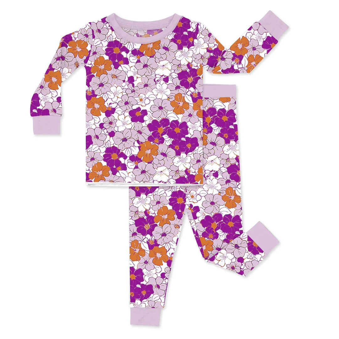 Tropical Floral Two Piece Pajama Set - Zumbamboo
