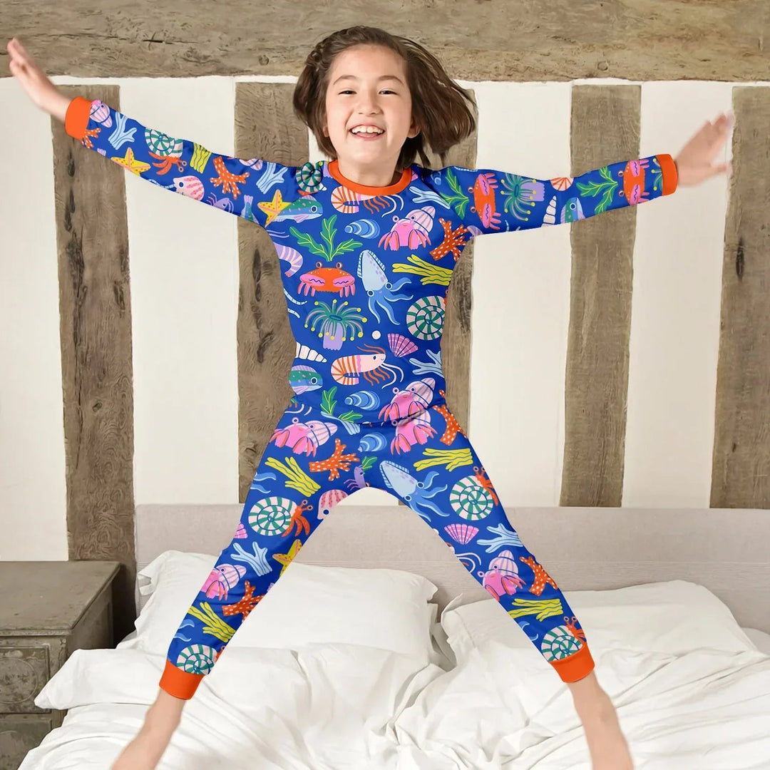 Under the Sea Two Piece Long Sleeve Pajama Set - Zumbamboo