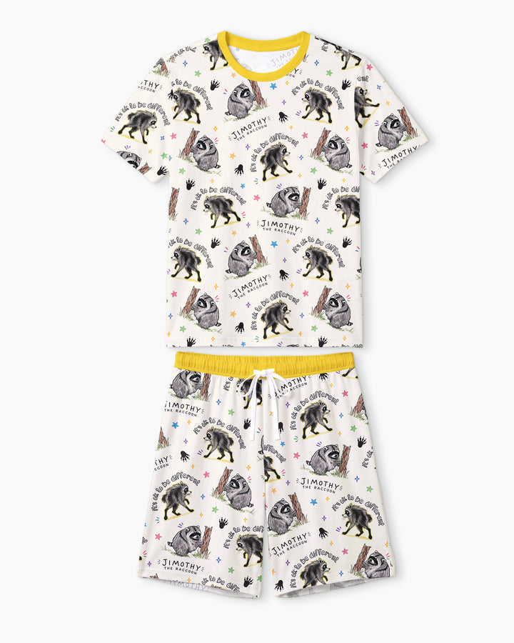 It's Okay to be Jimothy Bamboo Men Short Sleeve Short Pajama Set
