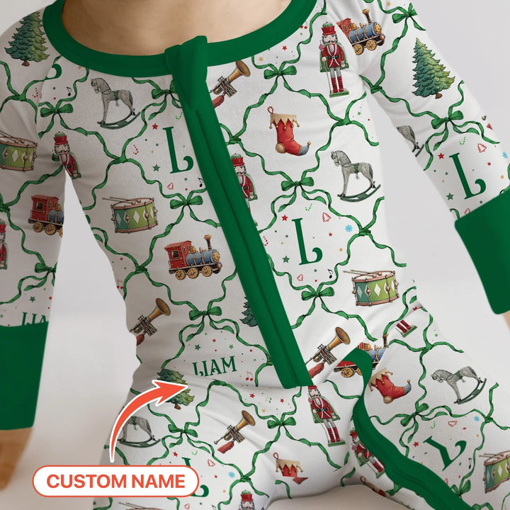 Vintage Christmas Toy Custom Name Boy Convertible Zippy - Zumbamboo