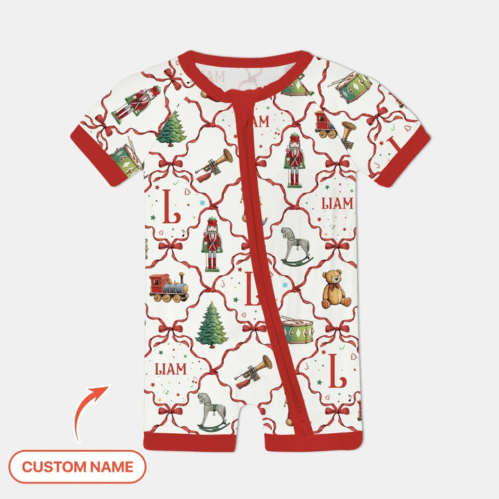 Vintage Christmas Toy Custom Name Boy Shorty Zippy , Vintage Christmas Toy Custom Name Boy Shorty Zippy - 0-3M