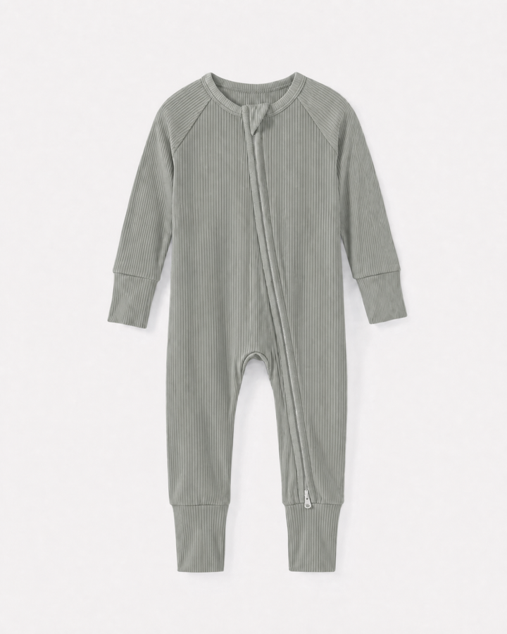 Gerippte Babykleidung mit individuellem Foto - Weich &amp; Skizzenhaft