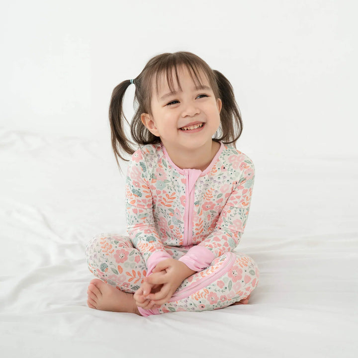 Willow's Whimsy Floral Convertible Zippered Romper - Zumbamboo