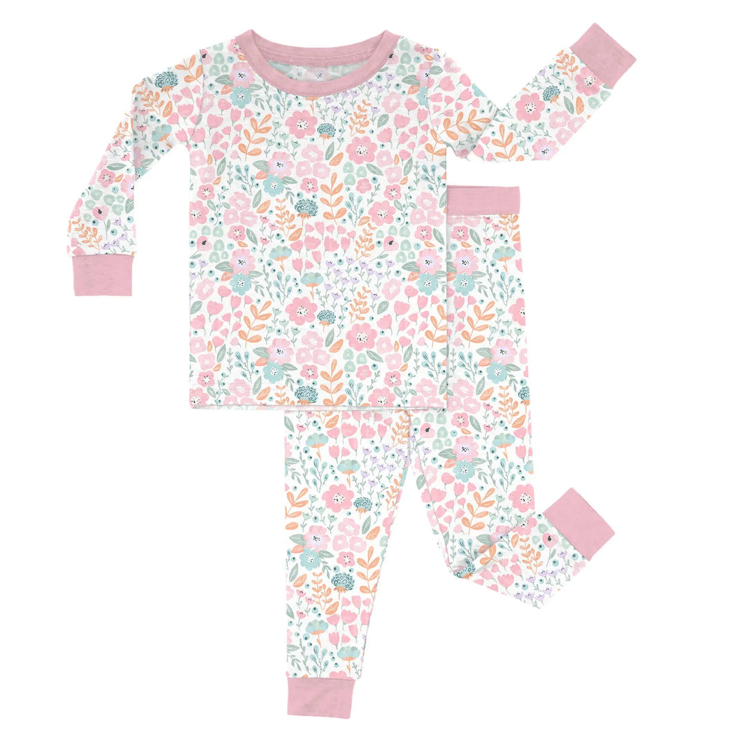 Willow's Whimsy Floral Two - Piece Pajama Set - Zumbamboo