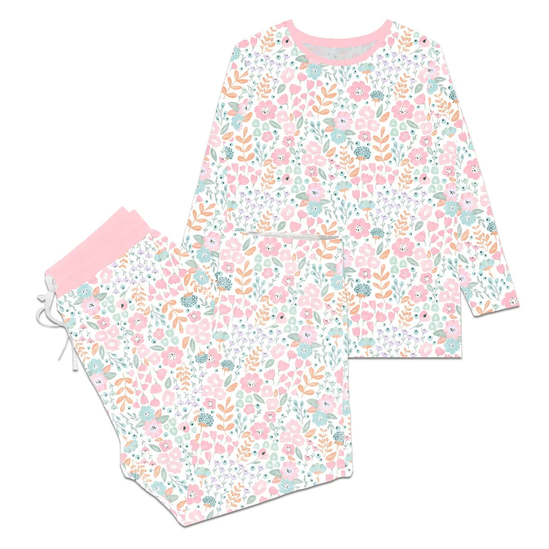 Willow's Whimsy Floral Women Pajama Set - Zumbamboo
