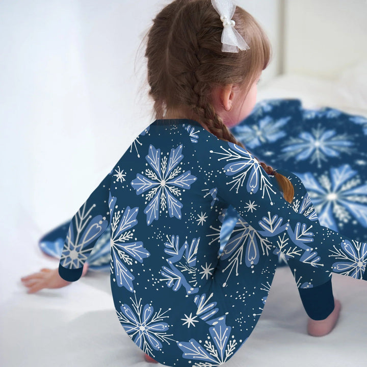 Winter Snowflakes Convertible Zippy - Zumbamboo