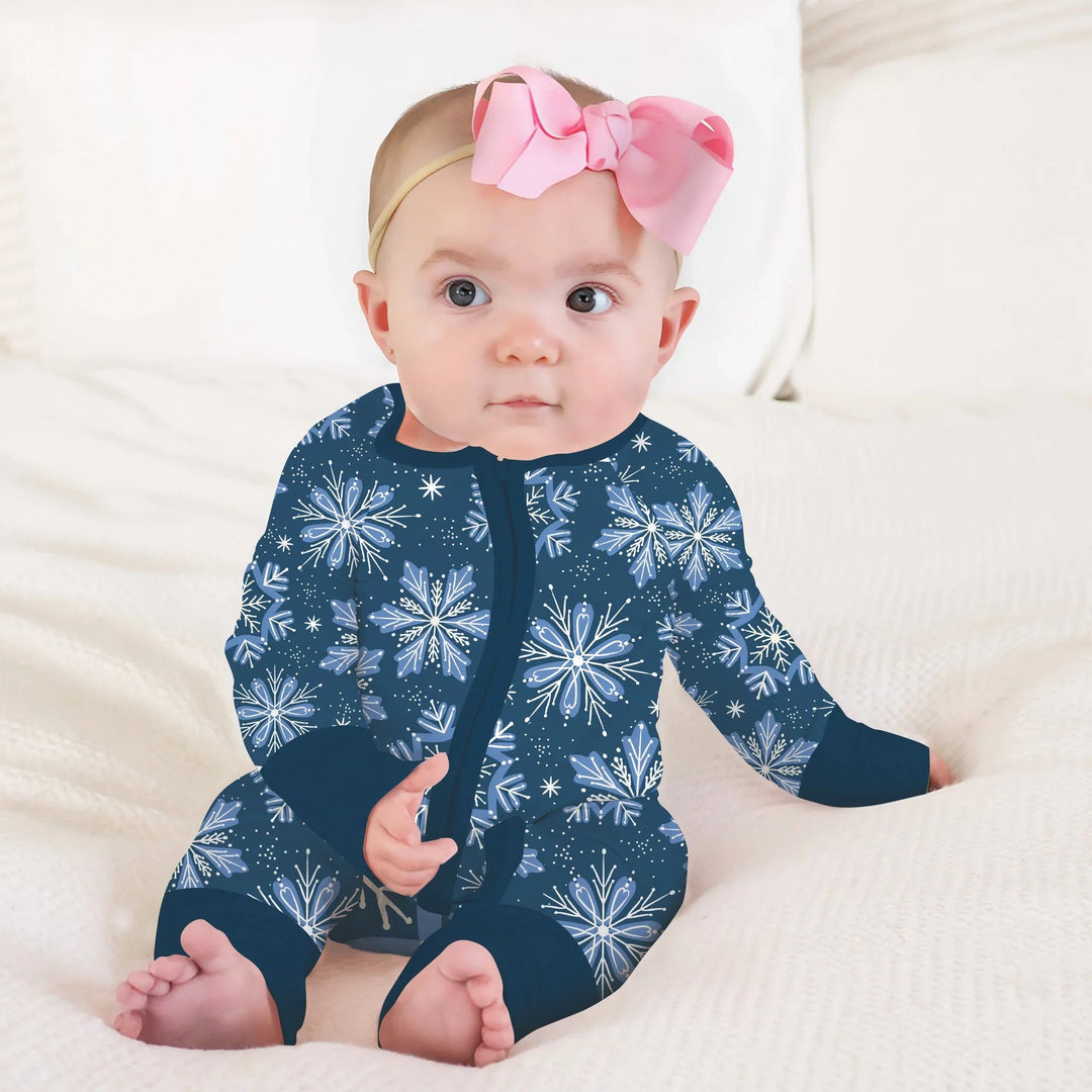 Winter Snowflakes Convertible Zippy - Zumbamboo