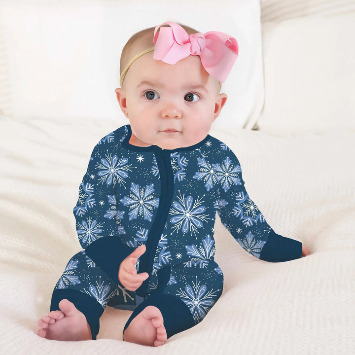 Winter Snowflakes Convertible Zippy - Zumbamboo