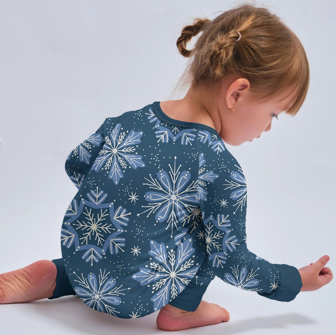 Winter Snowflakes Convertible Zippy - Zumbamboo