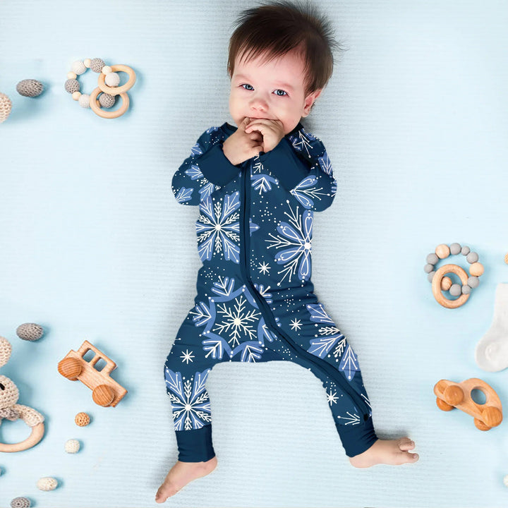 Winter Snowflakes Convertible Zippy - Zumbamboo