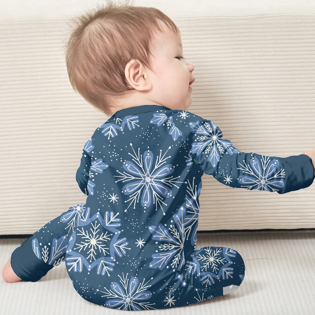 Winter Snowflakes Convertible Zippy - Zumbamboo