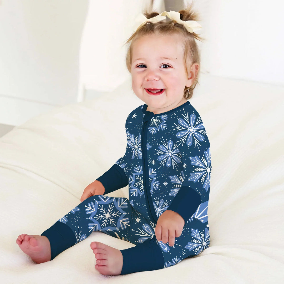 Winter Snowflakes Convertible Zippy - Zumbamboo